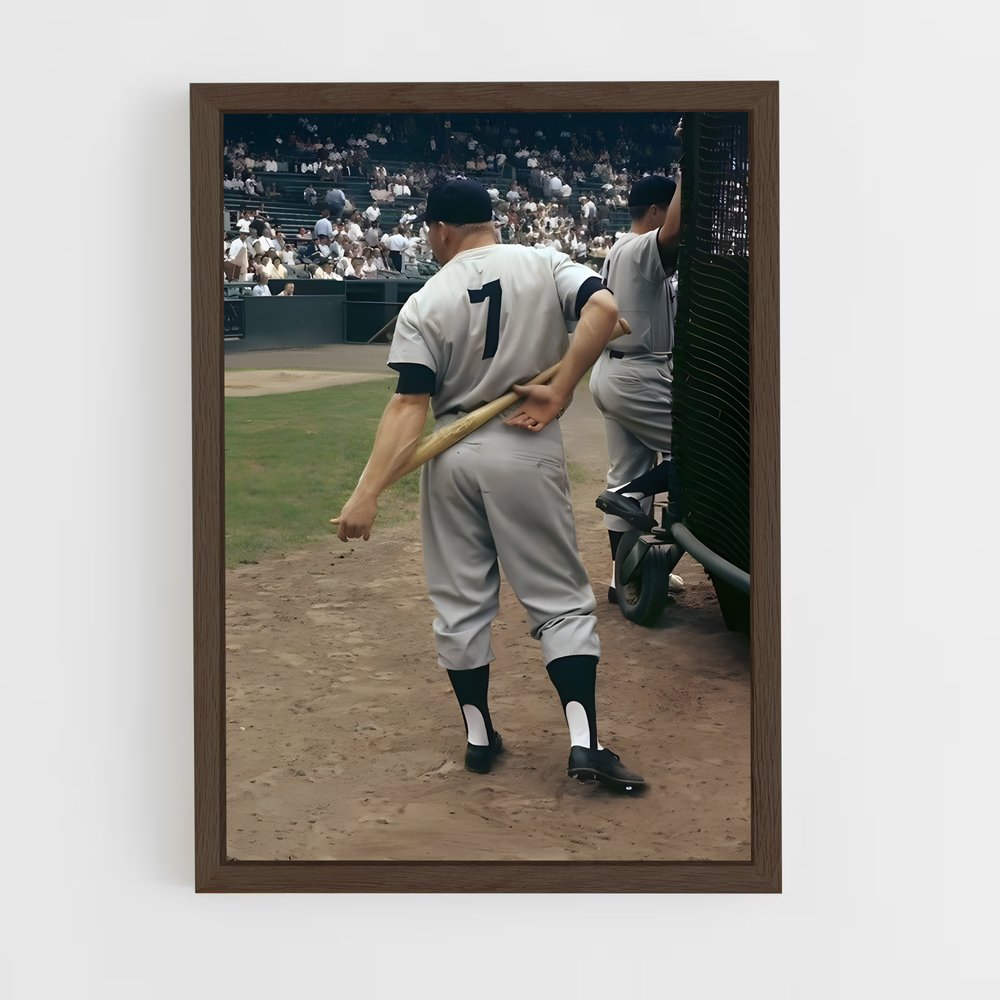 Poster Mickey mantle frappe – affiche Baseball (vue 5)